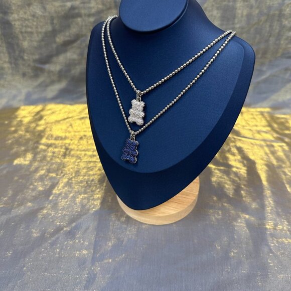 APM Monaco Baba Yummy Bear Sterling Silver Necklace - Picture 5 of 5